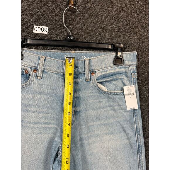 GAP Teen Low Stride Denim Jeans Girls Blue Light Wash 100% Cotton Sz 12 NEW - Picture 14 of 14